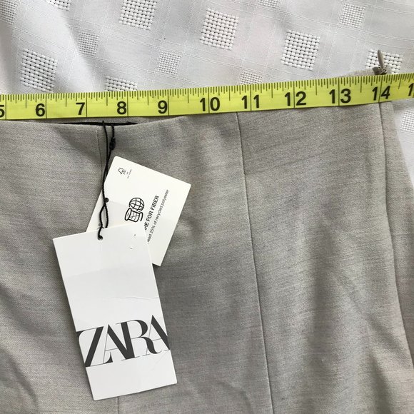Zara Gray Straight Leg Pants Size Medium - Picture 5 of 7